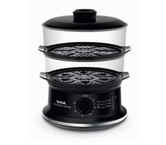 TEFAL STEAM COOKER 2 BOWLS 900W BLCK VC140165 - آلة الطهي على البخار