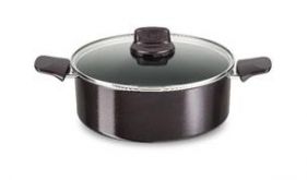 TEFAL DARK RUBY STEWPOT 24CM+LID C4024612 - أوعية للطبخ