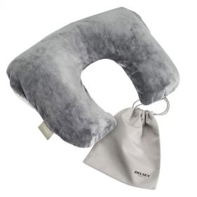 DELSEY TN INFLATABLE TRAVEL PILLOW GREY - إكسسوارات السفر