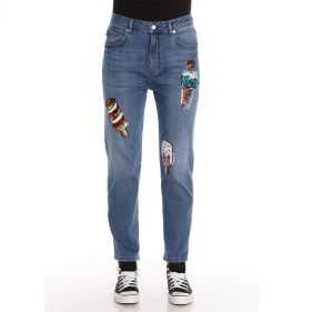 CFWQ381 40 S3386 : JEANS: LOVE MOSCHINO:208C - جينز