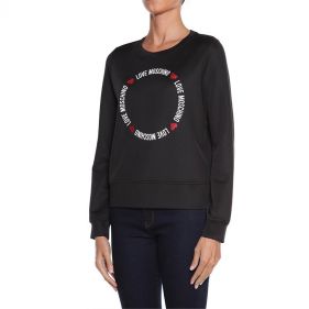 CFW6322 05 E2168 : SWEATSHIRT: LOVE MOSCHINO - بلوزة قطنية رياضية