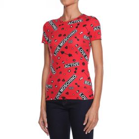 CFW4H16 00 E2166 : T.SHIRT: LOVE MOSCHINO - تي شيرت SS