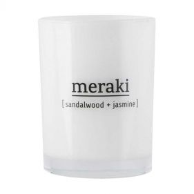 SCENTED CANDLE SANDALWOOD AND JASMINE mkap011  - شمعة معطرة برائحة خشب الصندل والياسمين  mkap011