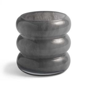 VASE CHUBBY GREY - مزهرية رمادية متعددة الطبقات