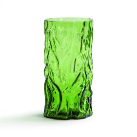 VASE TRUNK GREEN  - مزهرية خضراء على شكل جذع