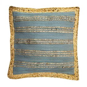 CUSHION CHINDI STRIPE KAKI 50X50 - وسادة KAKI ذات شرائط صينية - حجم: 50X50