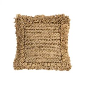 CUSHION CHINDI PAPER BEIGE 45X45 - وسادة مصنوعة من ورق الشندي باللون البيج - حجم 45X45