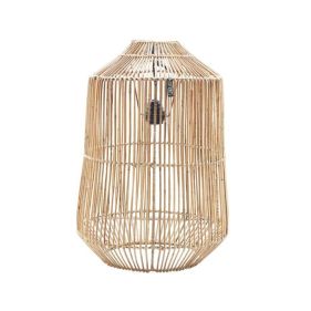 NATURAL RATTAN LAMP CAGE 33H55 - مصباح على شكل قفص مصنوع من الروطان الطبيعي - حجم 33H55