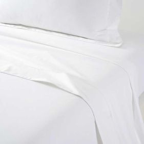 FLANDRE BLANC FLAT SHEET 270CMX295CM - شرشف FLANDRE  ابيض اللون مسطح 