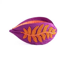 EMBROIDERED HEADBAND PURPLE  - باند شعر مطرز باللون البنفسجي