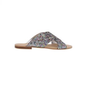 ROUGH GLITTER SANDAL  - صندل لامع