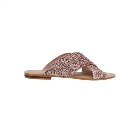 ROUGH GLITTER SANDAL  - صندل لامع