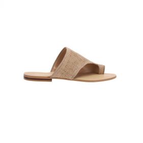 FINGER JUTE SANDAL  - صندل الأصبع بقماش الجوت