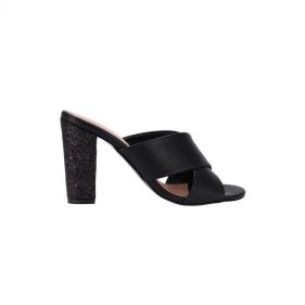 HIGH HEELS BOX ROUGH GLITTER 9CM  - حذاء بكعب عالي ذات بريق خشن