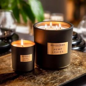 SCENTED CANDLE HEMP LEAVES 950GR - شموع