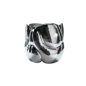 CLOUD VESSEL SHORT SILVER - الديكورات
