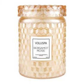 BERGAMOT ROSE LARGE JAR 18 OZ- شمعة