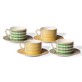 TEACUPS SET CHESS SET 4 - أطقم الشاي والقهوة