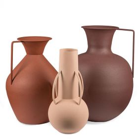 VASES ROMAN BROWN SET 3 - مزهرية
