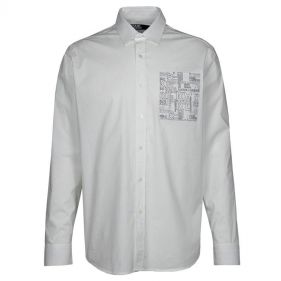 SHIRT CASUAL - قميص سادة كم طويل