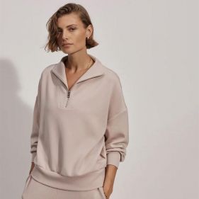 HAWLEY HALF ZIP SWEAT  - بلوزة صوف