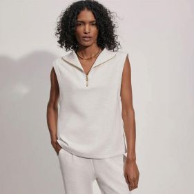 MAGNOLIA HALF ZIP TANK  - توب