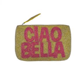 CIAO BELLA BEADED CLUTCH  - محفظة نسائية/ حقيبة
