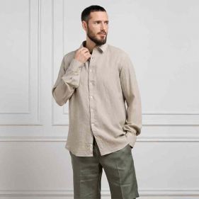 CASUAL SHIRT  - قميص سادة كم طويل  