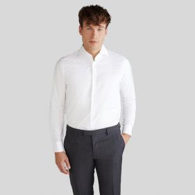 SHIRT LS - قميص سادة كم طويل