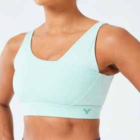 CODE RIBBED ASYMMETRIC BRA  - حمالة صدر رياضية