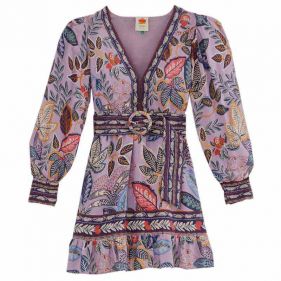 LONG SLEEVE MINI DRESS - فستان