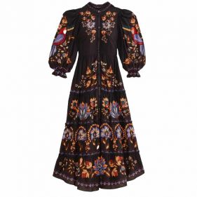 LONG SLEEVE MAXI DRESS  - فستان