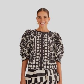 PUFFED SLEEVE BLOUSE - Ø¨Ù„ÙˆØ²Ø©