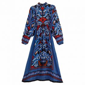 LONG SLEEVE MAXI DRESS  - فستان