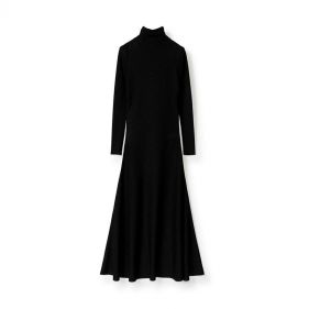 FLARED KNIT DRESS  - فستان