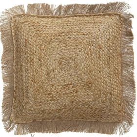 JUTE CUSHION WITH FRINGES 40 X 40 - مخدات