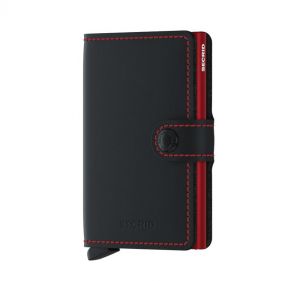 MINIWALLET MATTE BLACK-RED - محفظة
