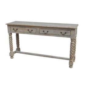WOODEN CONSOLE TABLE 152 X 40 X 80 - طاولات