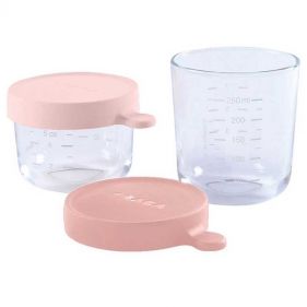 CONSERVATION JAR GLASS SET OF 2 150ML PINK  250ML OLD PINK - إكسسوارات