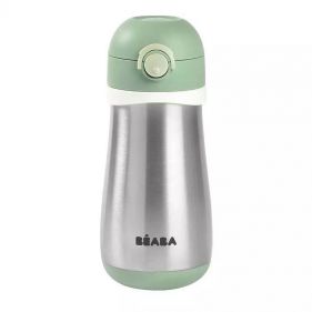 BEABA STAINLESS STEEL BOTTLE 350 ML   HANDLE SAGE GREEN - إكسسوارات