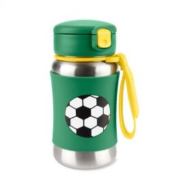 Spark Style Ss Straw Bottle Football - زجاجة رضاعة