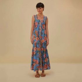 SLEEVELESS MAXI DRESS  - فستان
