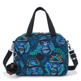 LARGE LUNCHBOX BLUE MONKEY FUN - شنطة ظهر