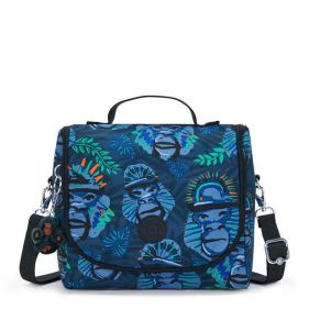LARGE LUNCHBOX BLUE MONKEY FUN - شنطة ظهر