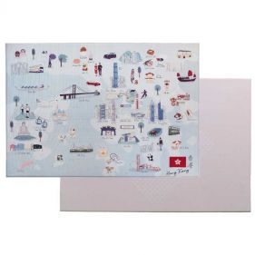 HONG KONG PLAY MAT  CITY TOUR COLLECTION 100PERCENT TPU FOAM REVERSIBLE MAT - سجاد