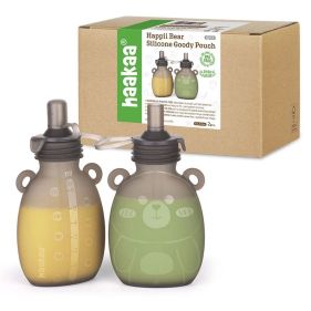 HAPPII BEAR SILICONE GOODY POUCH 170ML X 2 - ?????