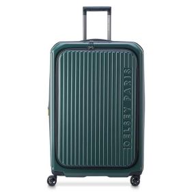 DELSEY SECURITIME 4DW EXP 77CM TR DEEP GREEN - ديلسي حقيبه بعجلات
