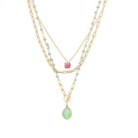 14K  SUGAR POP STACK NECKLACE - أقراط