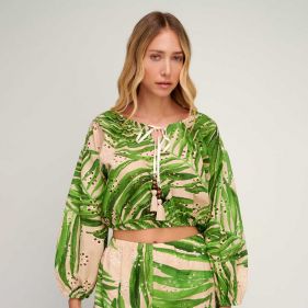 BRODERIE BLOUSE  - بلوزة LS