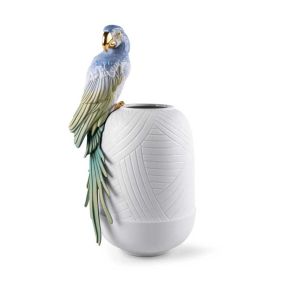 MACAW BIRD VASE: LLADRO - مزهرية